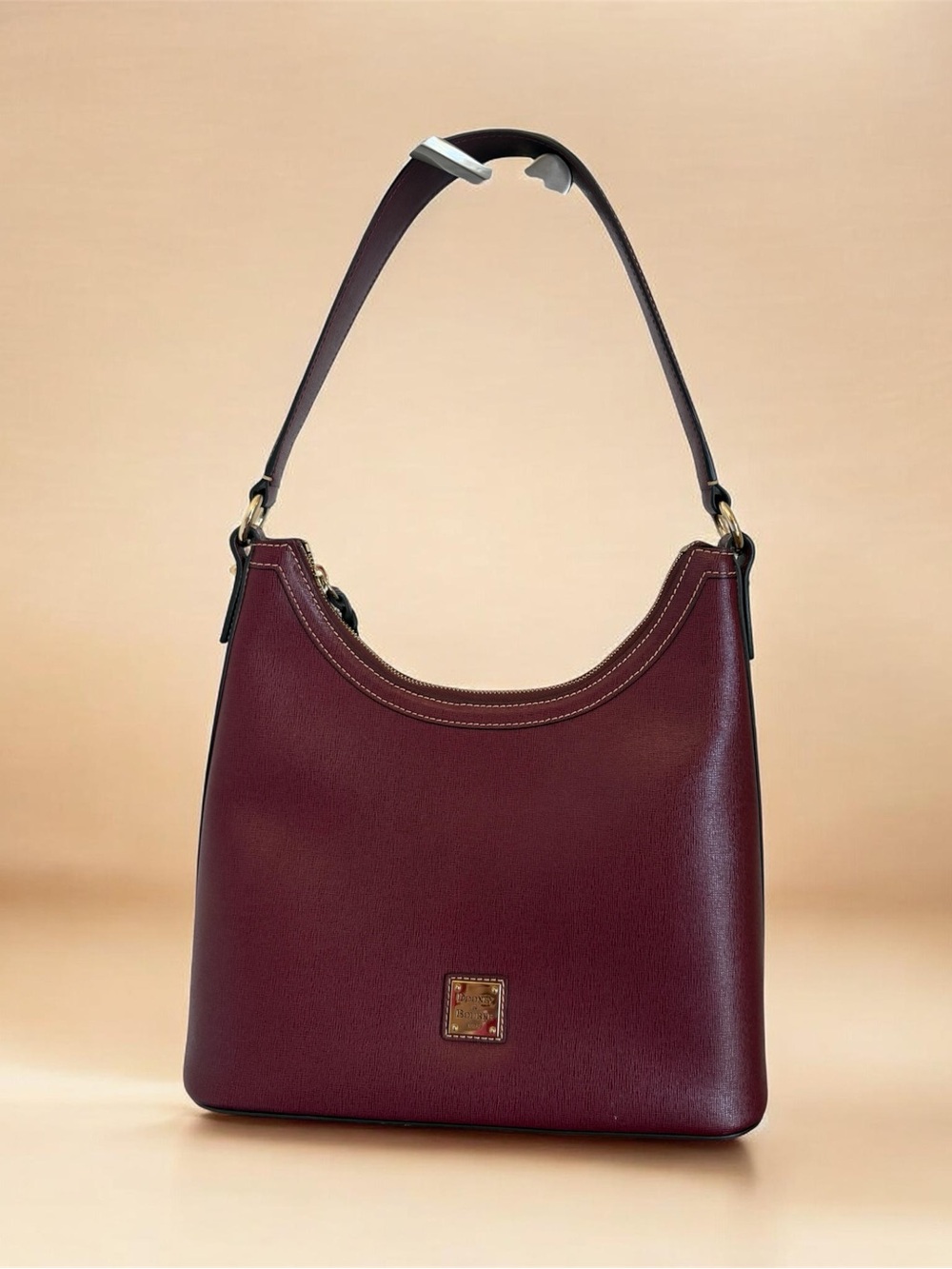 Classic Women's Shoulder Bag in Burgundy Dooney and Bourke